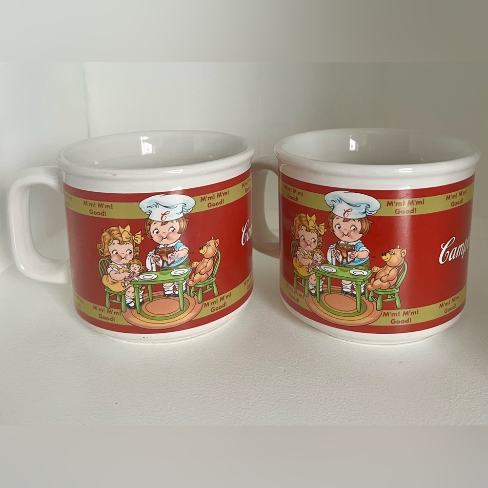Set of 2 Campbell’s Kids Soup Bowls/Mugs